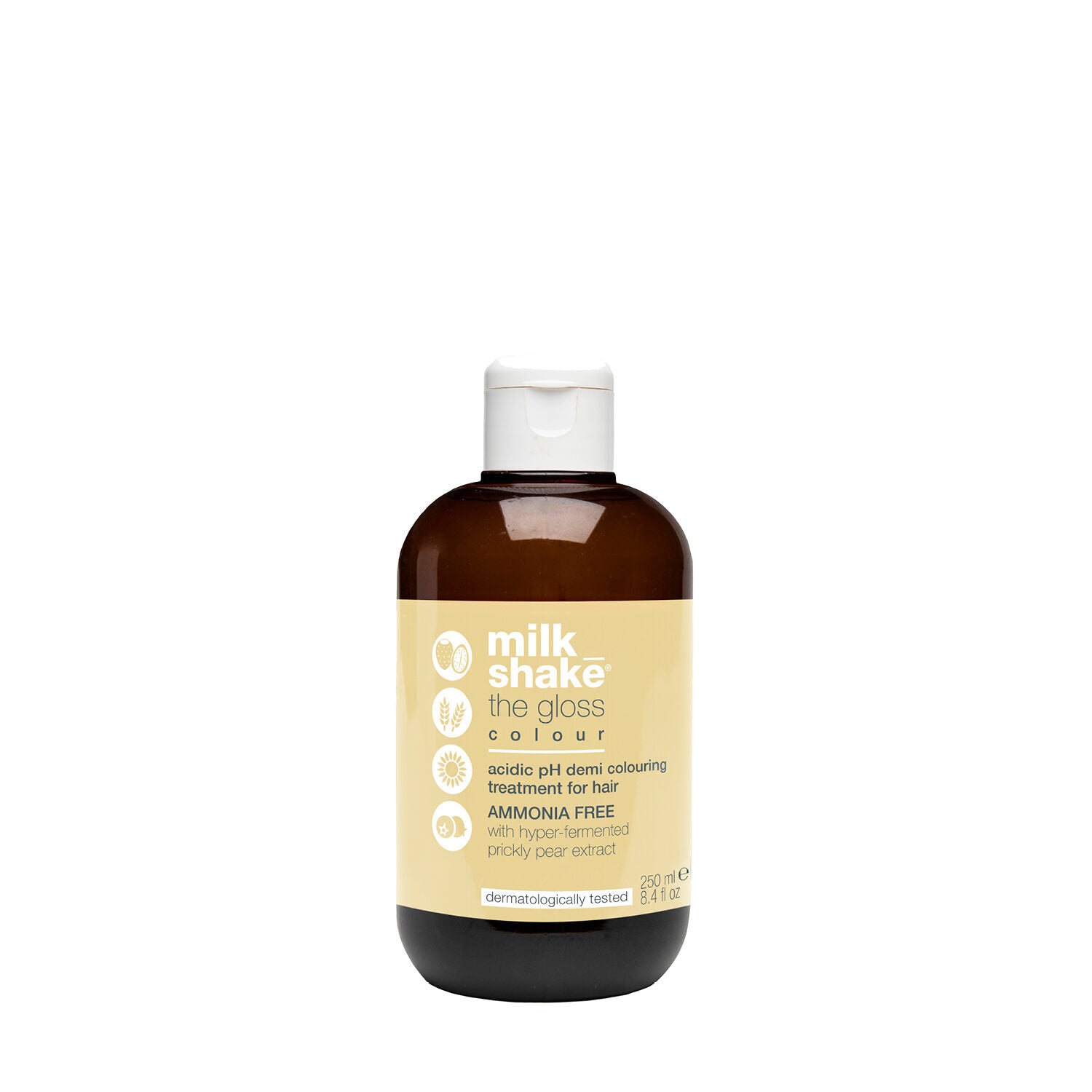 Milk Shake, The Golss Acidic pH, Vopsea de păr demi-permanentă, 4 Castano, 60 ml