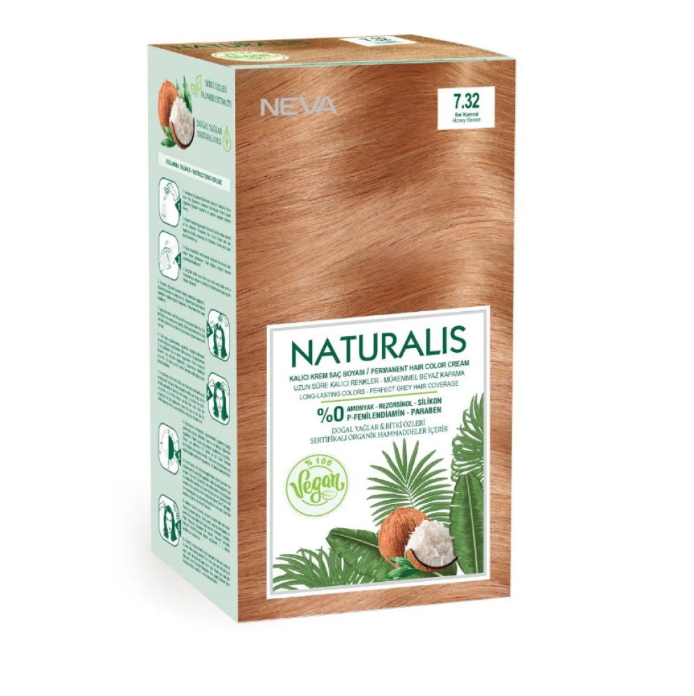 Neva Naturalis vopsea permanenta 7.32 Honey Blonde, 150 ml