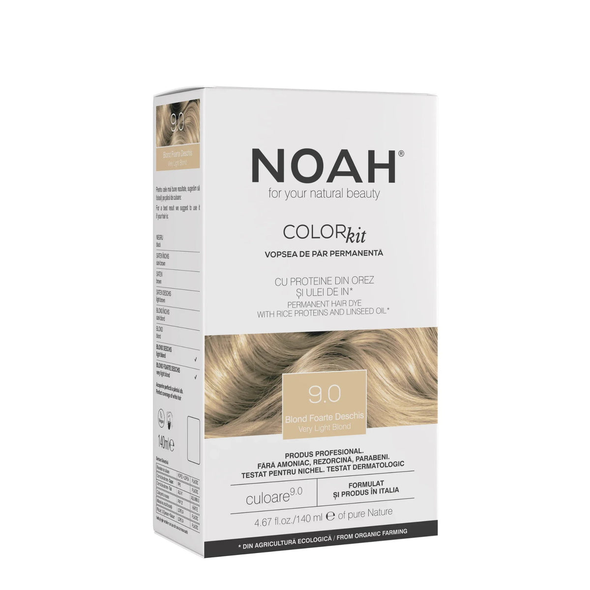 Noah vopsea de par permanenta 9.0 Very Light Blond, 140 ml