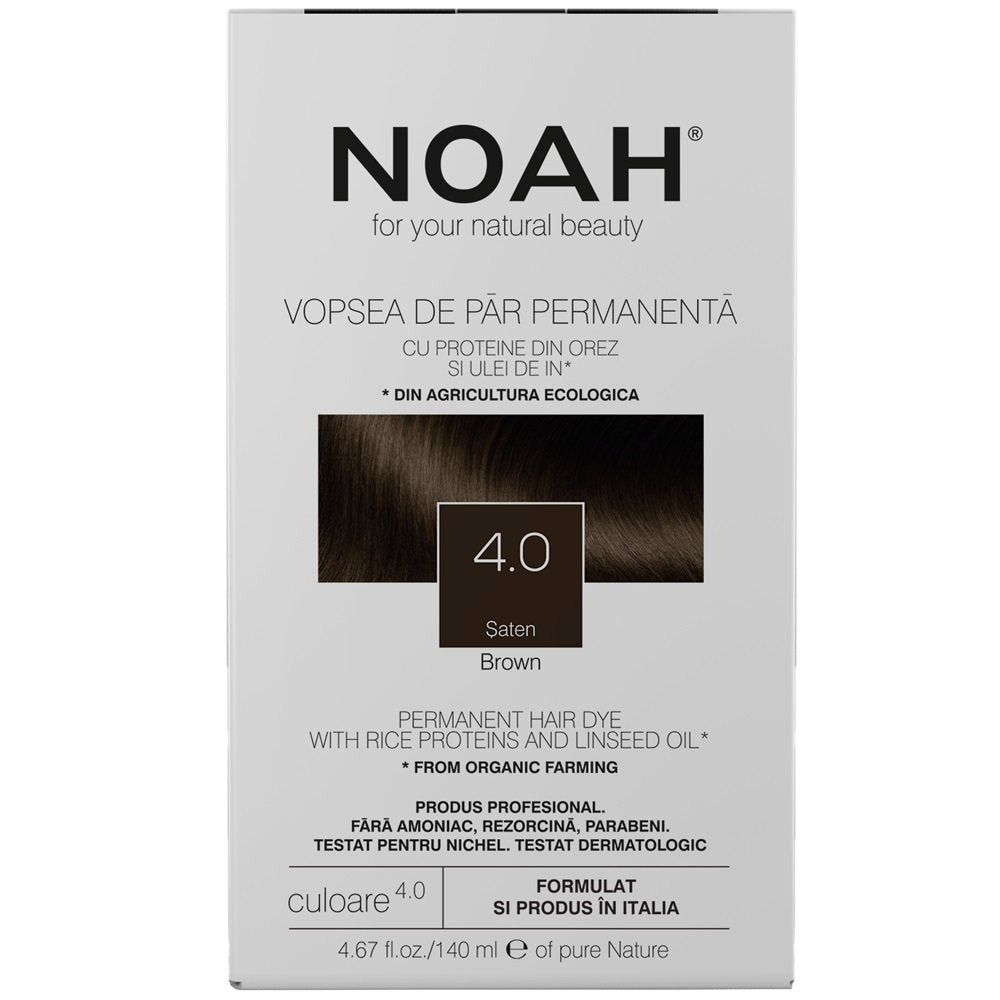Noah vopsea de par permanenta 4.0 Brown, 140 ml