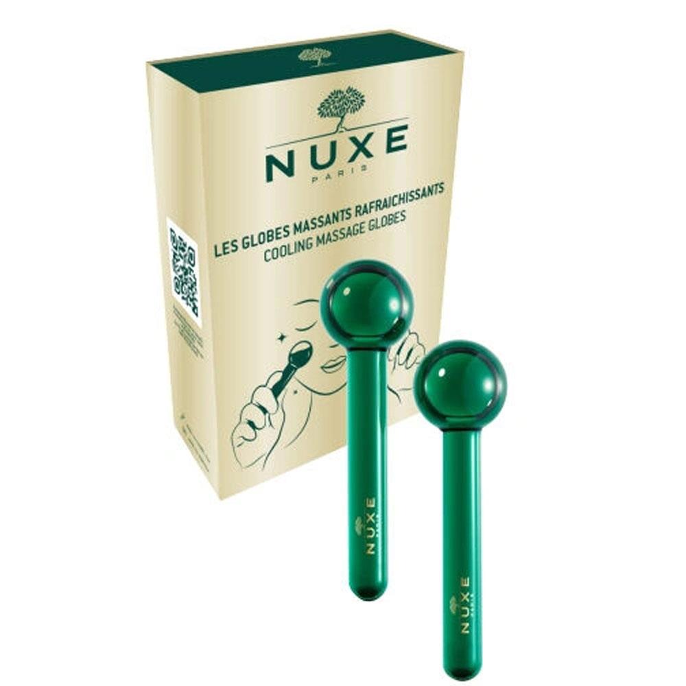 Nuxe Ice Globes bile de masaj facial, verde