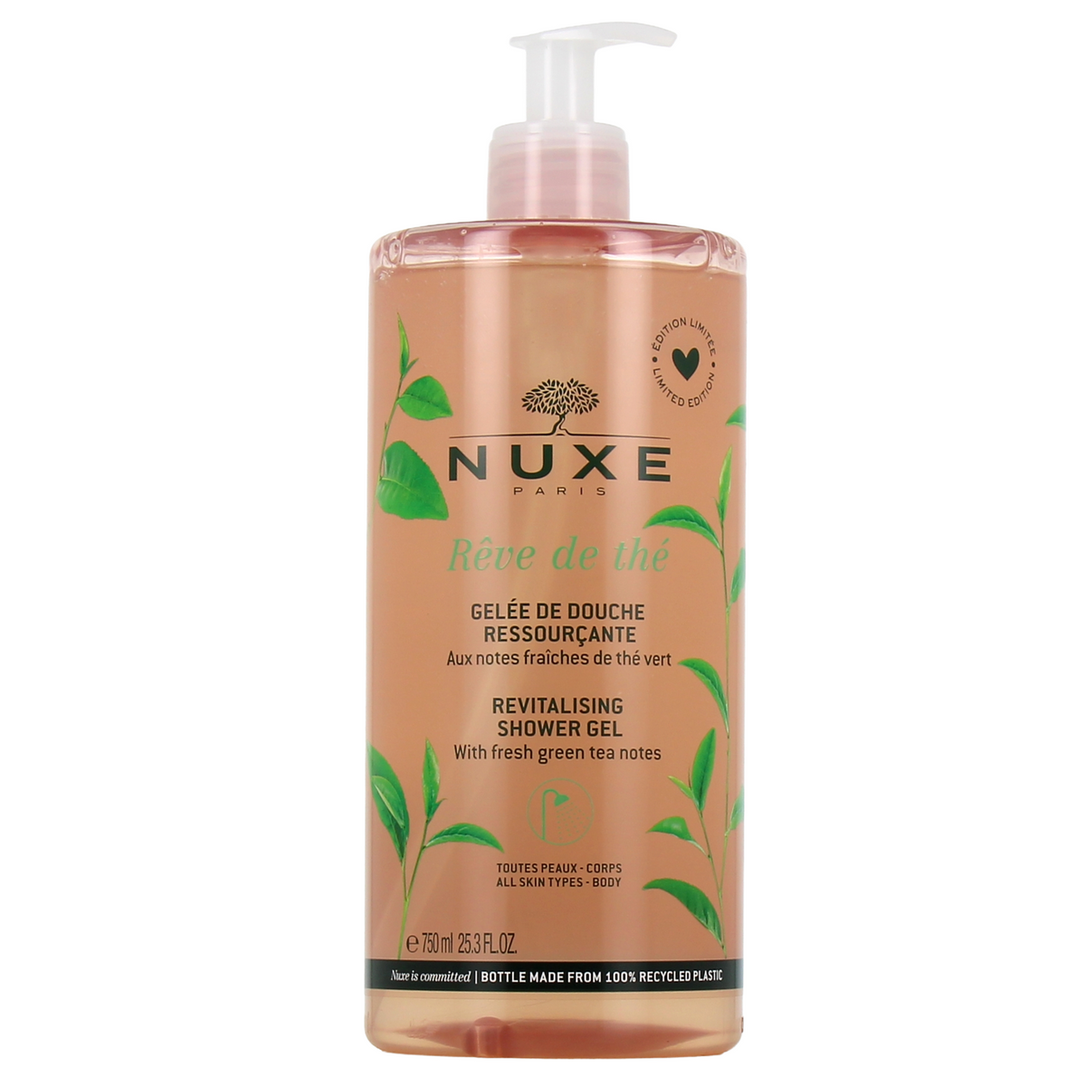 Nuxe Reve de The gel de dus revitalizant, 750 ml