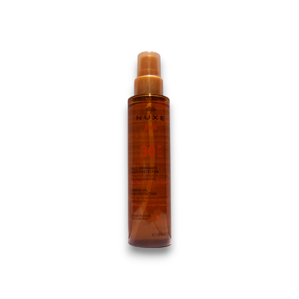 Nuxe Sun ulei de bronzare anti-imbatranire SPF 30, 150 ml