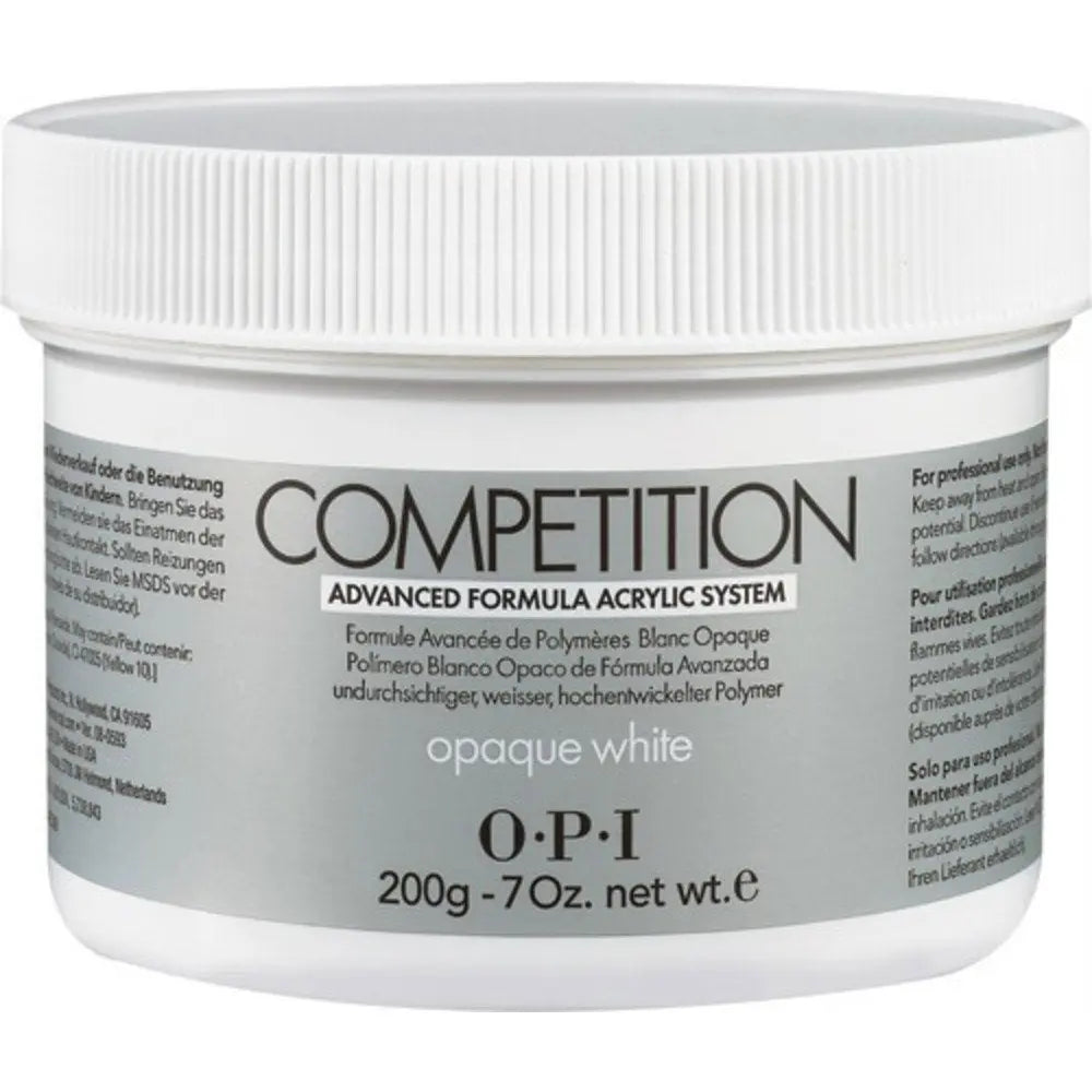 OPI Competition pudra acrilica pentru unghii Opaque White, 200 g OPI