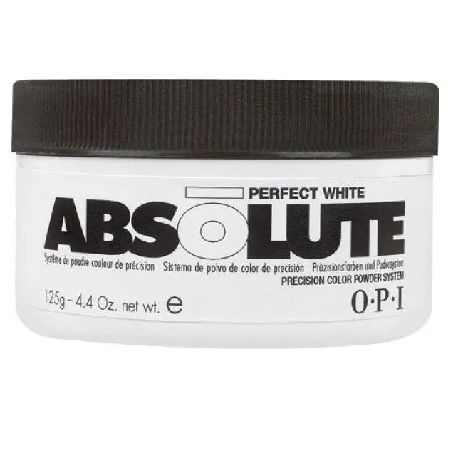 OPI Absolute pudra acrilica pentru unghii Perfect White, 125 g OPI