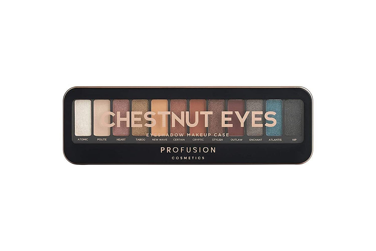Profusion Cosmetics Chestnut Eyes paleta farduri 12 nuante, 25 g