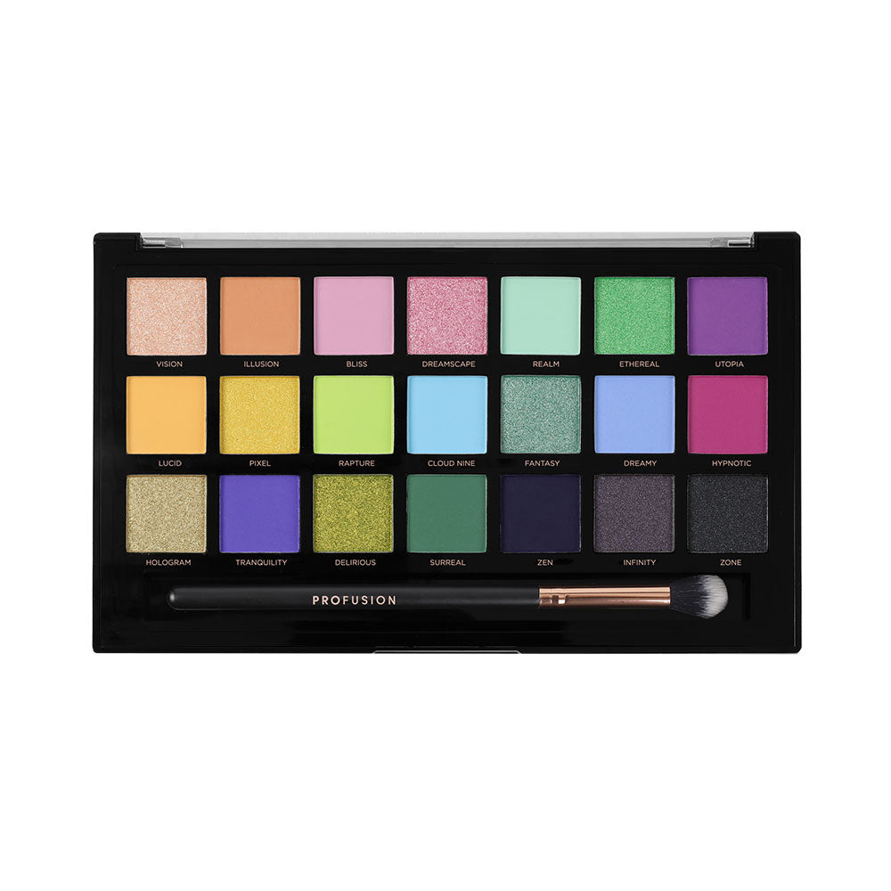 Profusion Cosmetics Dreamy paleta farduri, 21 nuante