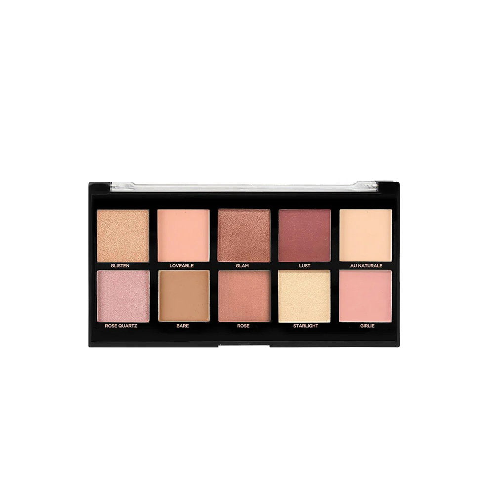 Profusion Bare Rose paleta de farduri, 10 nuante, 103 g