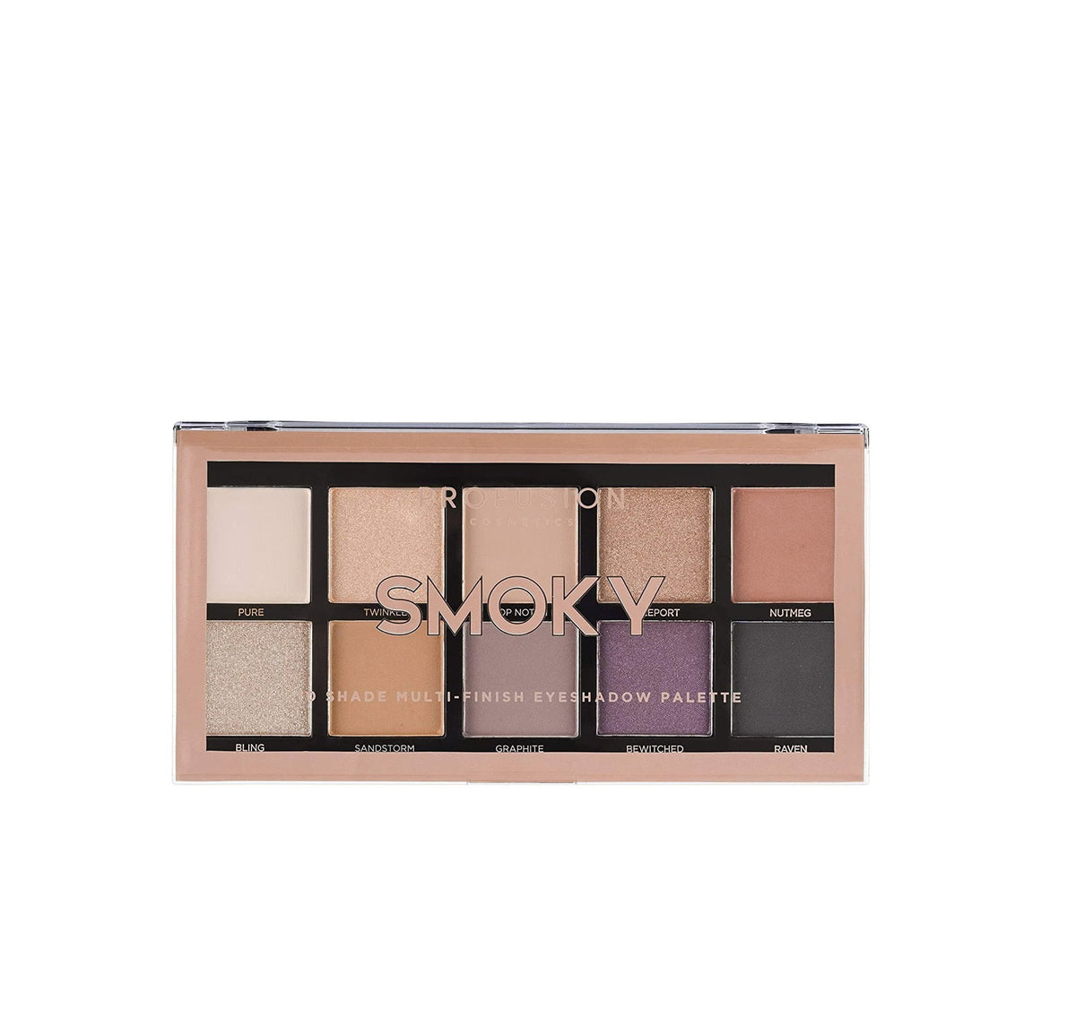 Profusion Cosmetics Smoky paleta farduri 10 nuante, 25 g