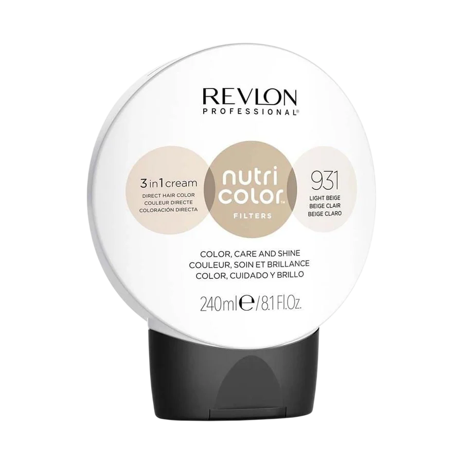 Revlon Nutri Color Filters nuantator de par 931 Light Beige, 240 ml