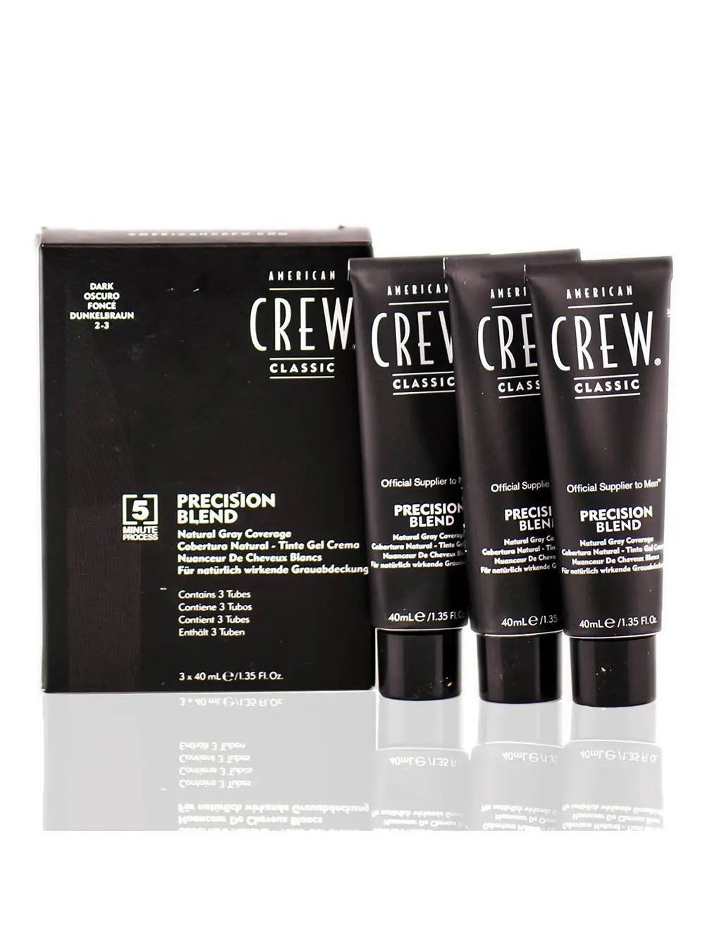 Set American Crew Precision Blend vopsea 2-3, 3 x 40 ml American Crew