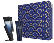 Set Carolina Herrera: Bad Boy Cobalt Elixir, Eau De Parfum, For Men, 100 ml + Bad Boy Cobalt, Refreshing, Shower Gel, For All Skin Types, 100 ml