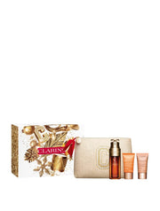 Set Clarins Double Serum 50 ml, crema de zi Extra-Firming Energy 15 ml si ser pentru ochi Double Eye Clarins