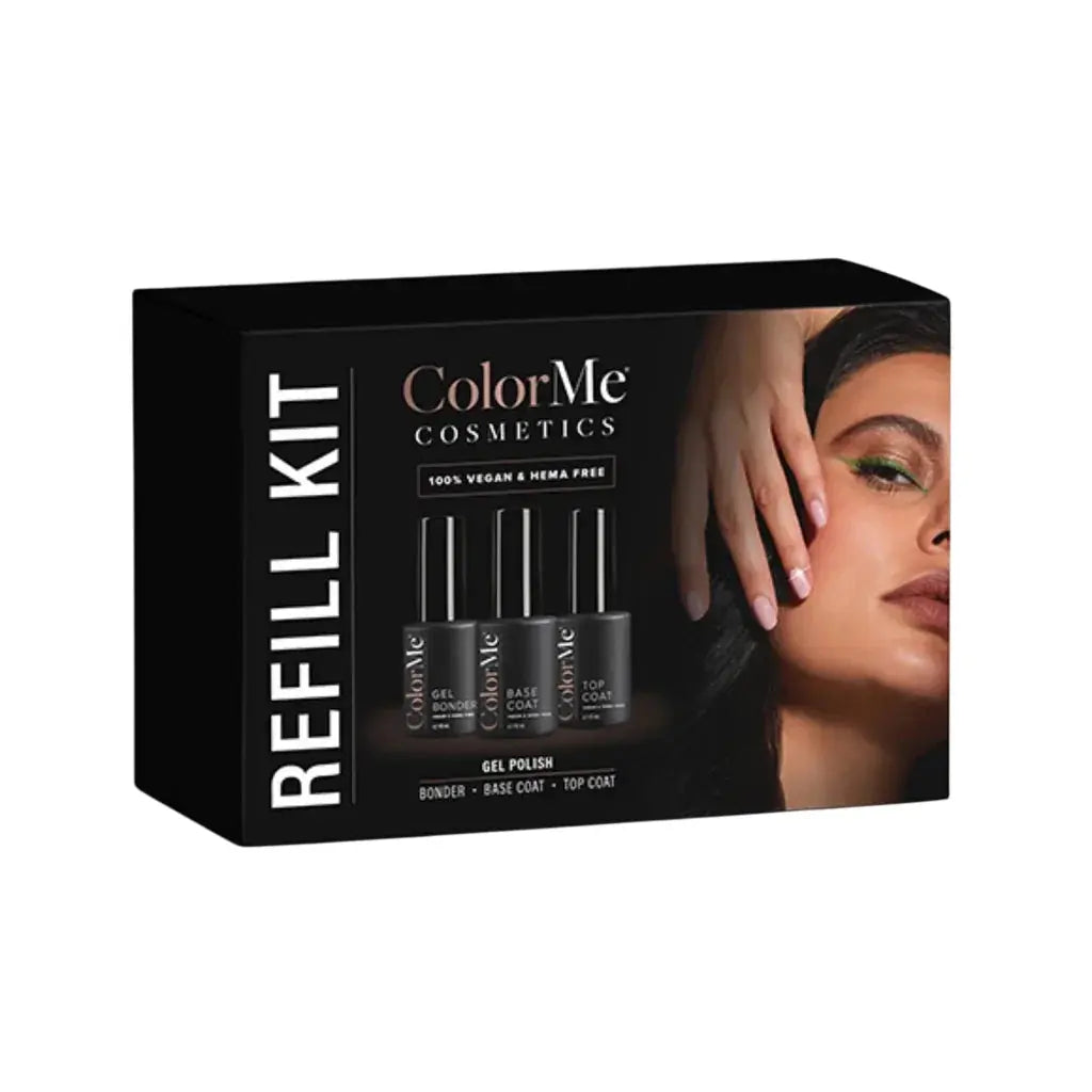 Set ColorMe Cosmetics oja semipermanenta, base coat si top coat ColorMe Cosmetics