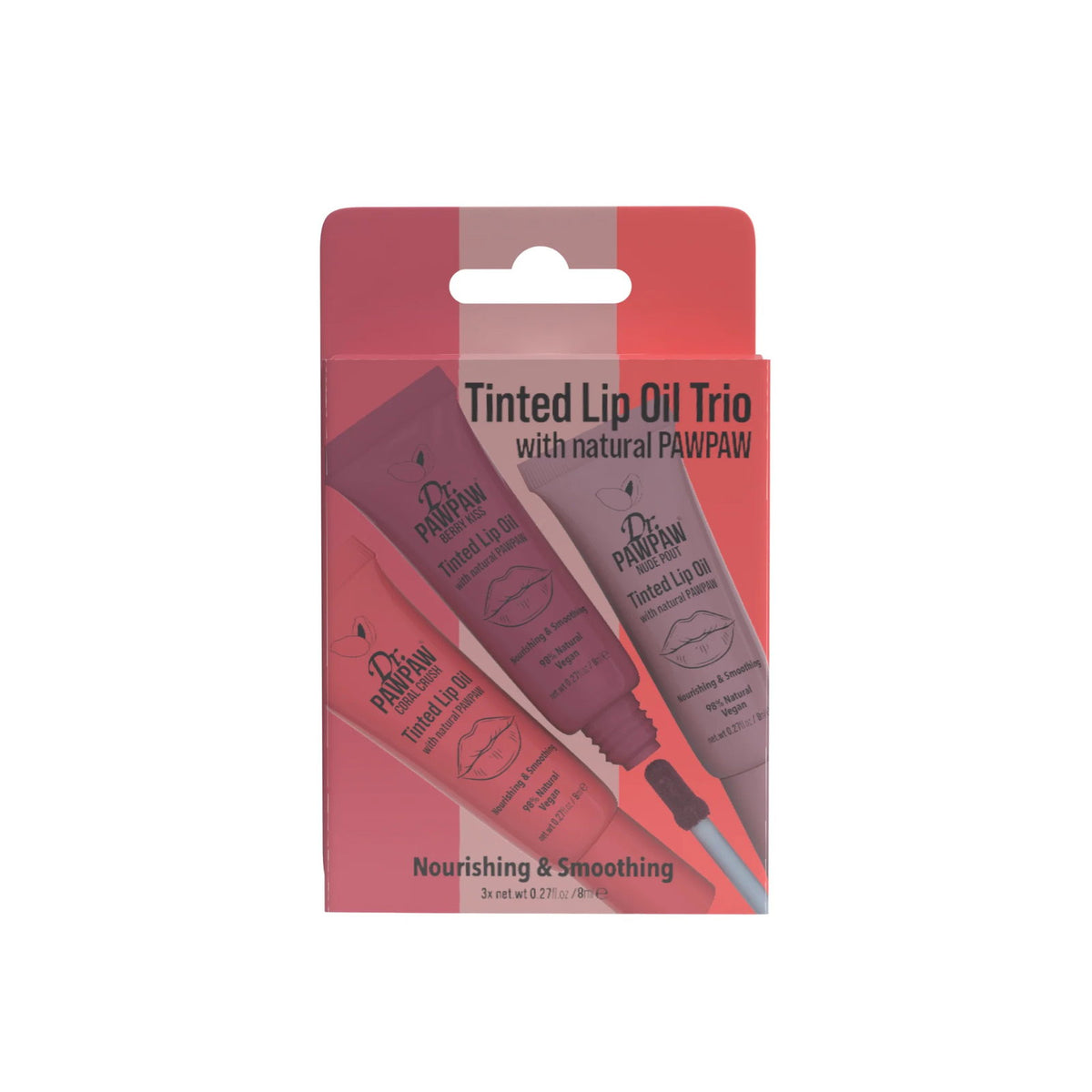 Set Dr. PawPaw 3 uleiuri de buze nuantatoare, 3 x 8 ml
