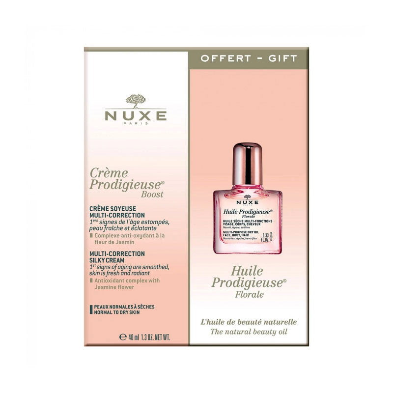 Set Nuxe Creme Prodigieuse Boost crema 40 ml + ser floral 10 ml