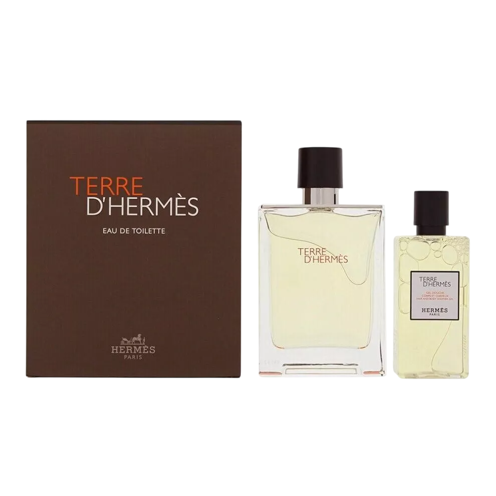 Set Hermes Terre d'Hermes apa de toaleta 100 ml si gel de dus