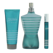 Set Jean Paul Gaultier Le Male: apa de toaleta barbati 125 ml, miniatura 10 ml si gel de dus 75 ml