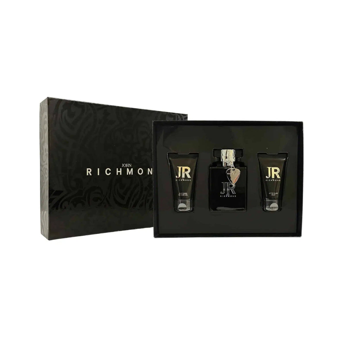 Set trio John Richmond Man apa de parfum, gel de dus si balsam