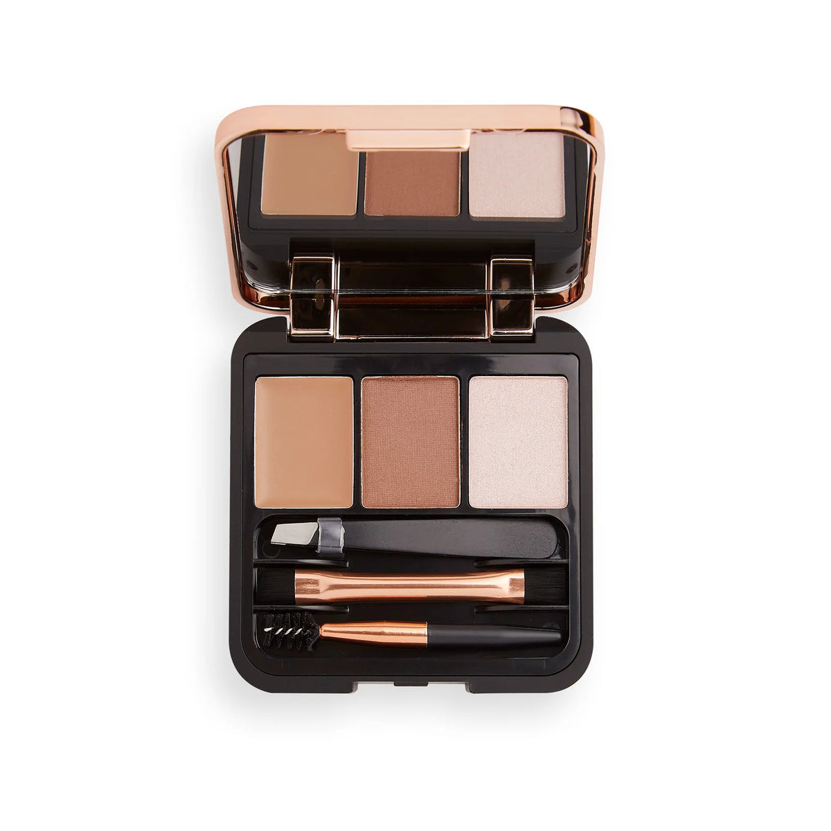 Set Makeup Revolution Brow Sculpt paleta sprancene Medium, 2.2 g