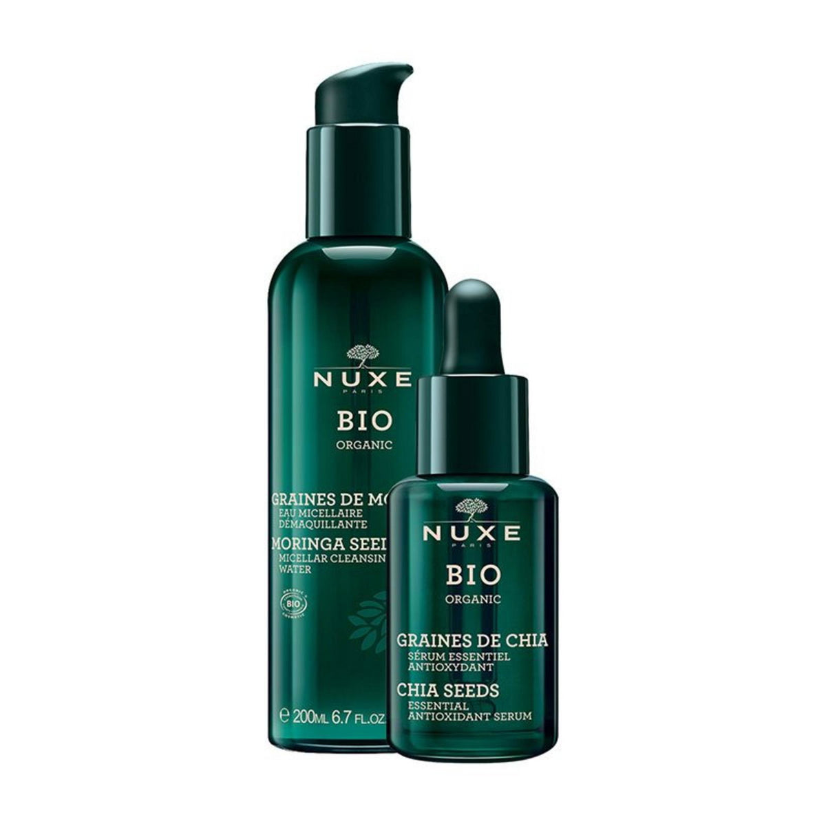 Set Nuxe Bio Organic ser chia 30 ml + apa micelara 200 ml