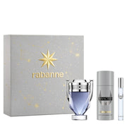 Set Paco Rabanne Invictus: apa de toaleta 100 ml + apa de toaleta 10 ml + deodorant spray 150 ml