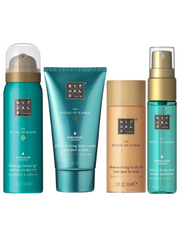 Set Rituals The Ritual Of Karma: spuma de dus 50 ml + ulei de corp shimmer 30 ml + crema de corp 70 ml + parfum pentru par 20 ml