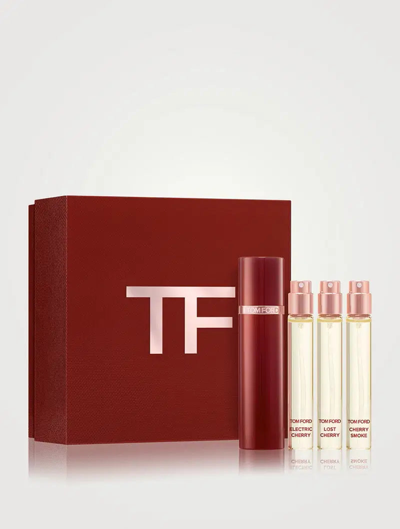 Set Tom Ford: Cherry Smoke, Eau De Parfum, For Women, 10 ml + Electric Cherry, Eau De Parfum, For Women, 10 ml + Lost Cherry, Eau De Parfum, For Women, 10 ml