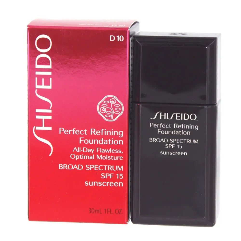 Shiseido Perfect Refining fond de ten lichid D10 Golden Brown SPF 15, 30 ml Shiseido
