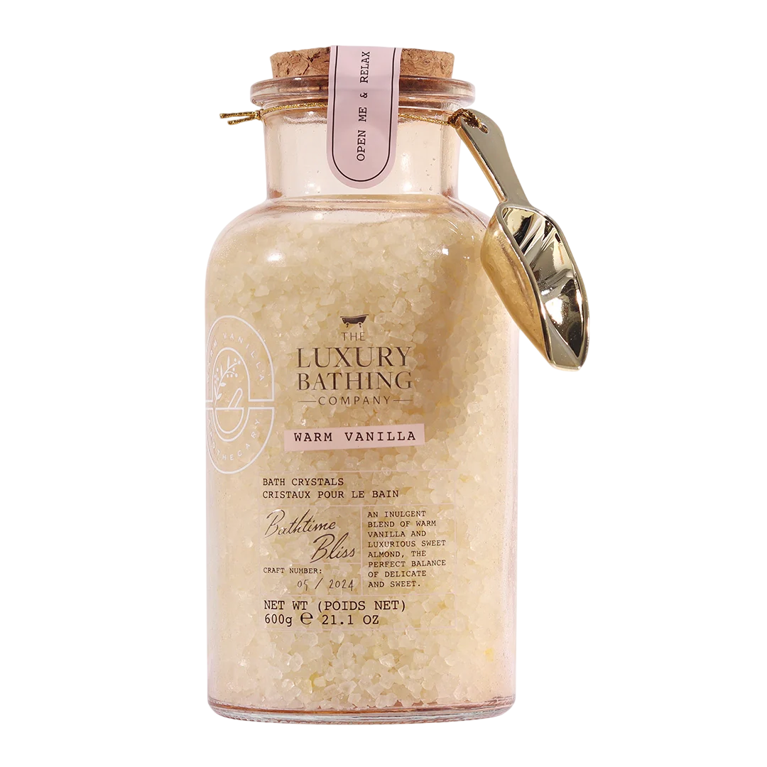 The Luxury Bathing Company sare de baie cu vanilie, 600 g