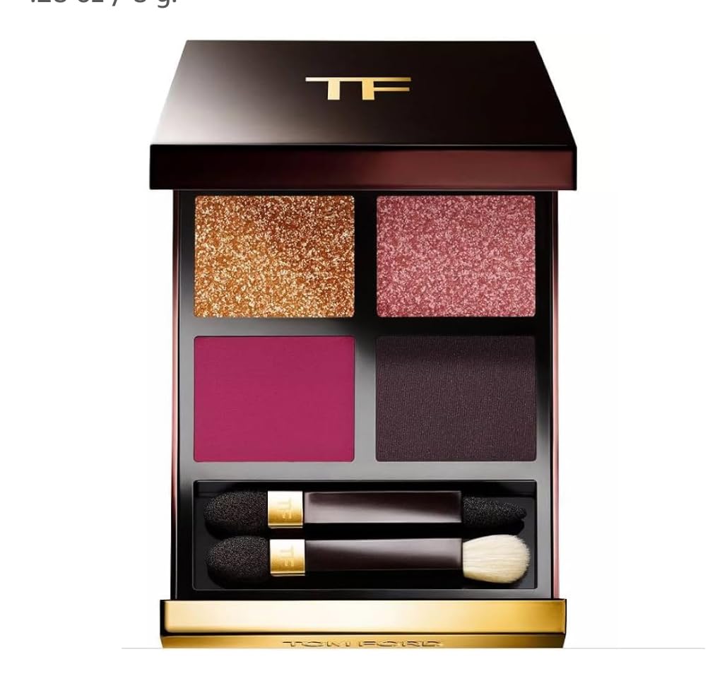 Tom Ford, Eye Color Quad, Paletă de farduri de ochi, 43, Ambrosia, 4 nuanțe, 8 g