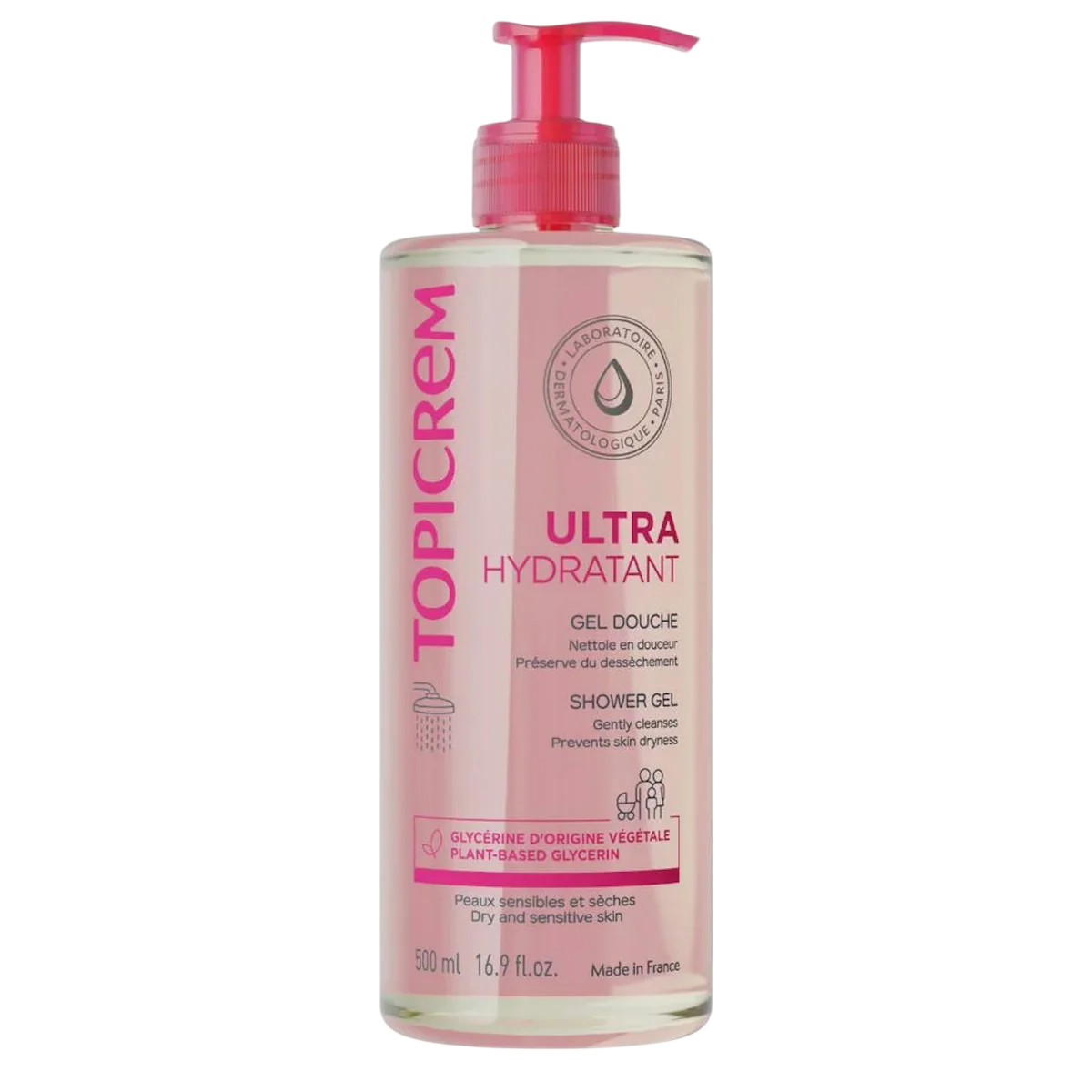 Topicrem Ultra Hydratant gel de dus delicat, 500 ml