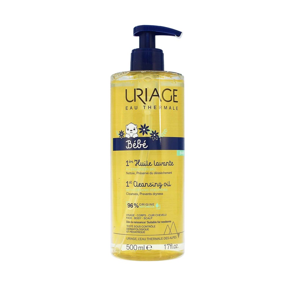 Uriage Bebe 1st ulei de curatare anti-uscaciune, 500 ml