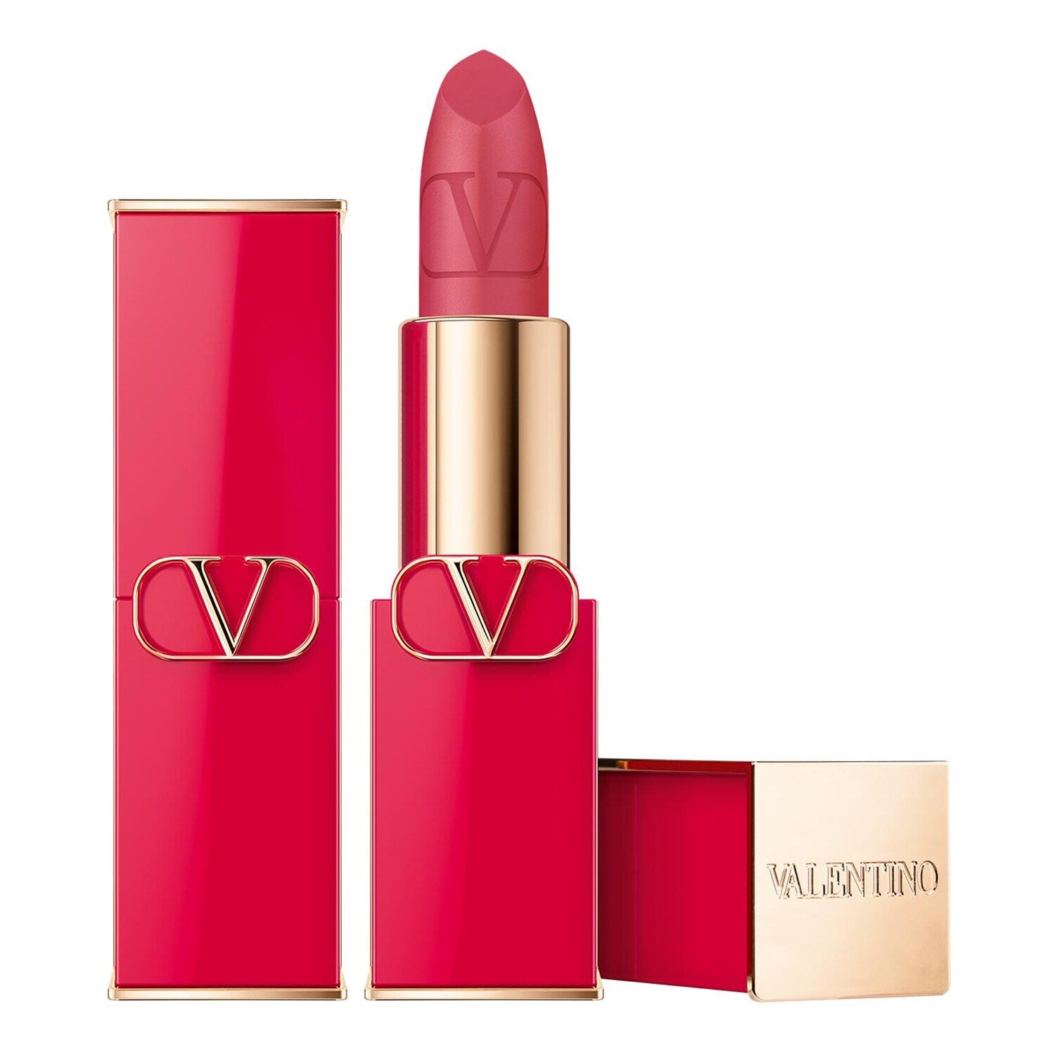 Valentino, Rosso, Mat, Ruj cremos, 102R, Reincărcabilă, 3.5 g