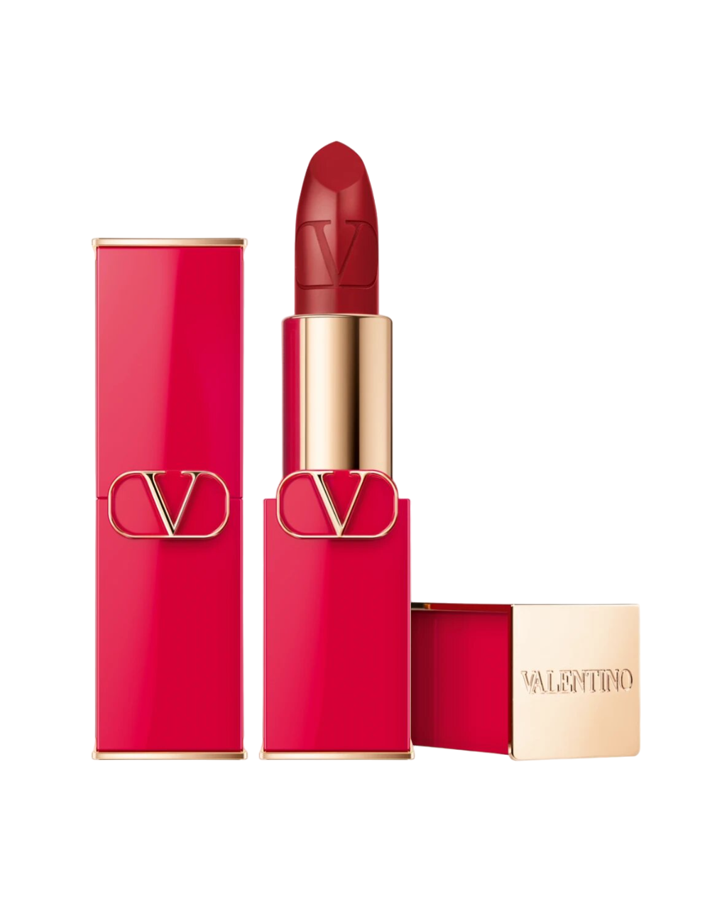 Valentino, Rosso, Finisaj satinat, Ruj cremos, 213R, Reincărcabilă, 3.5 g