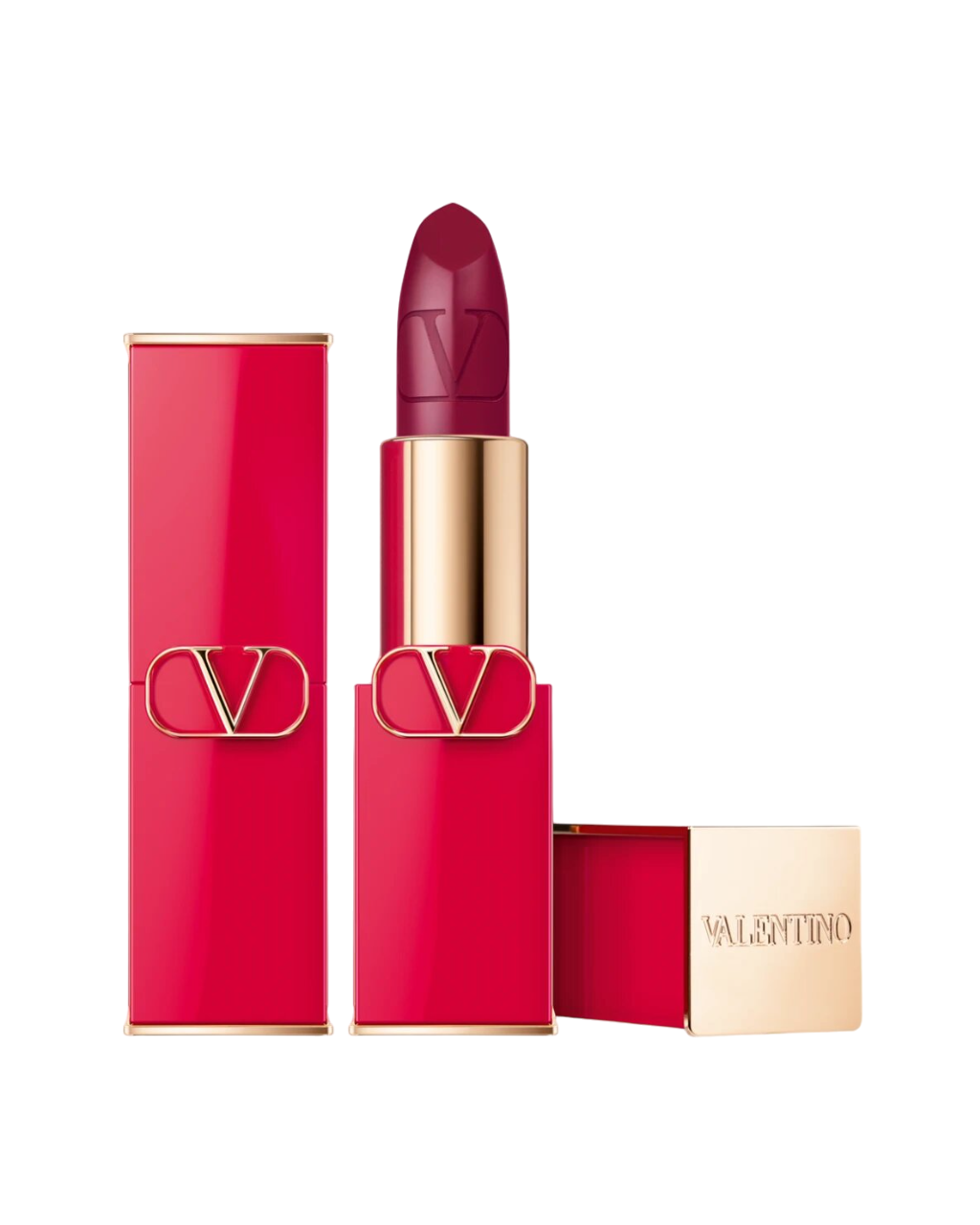 Valentino, Rosso, Finisaj satinat, Ruj cremos, 505R, Reincărcabilă, 3.5 g