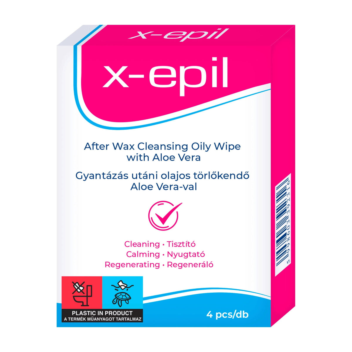 X-Epil servetele uleioase dupa epilare, 4 buc