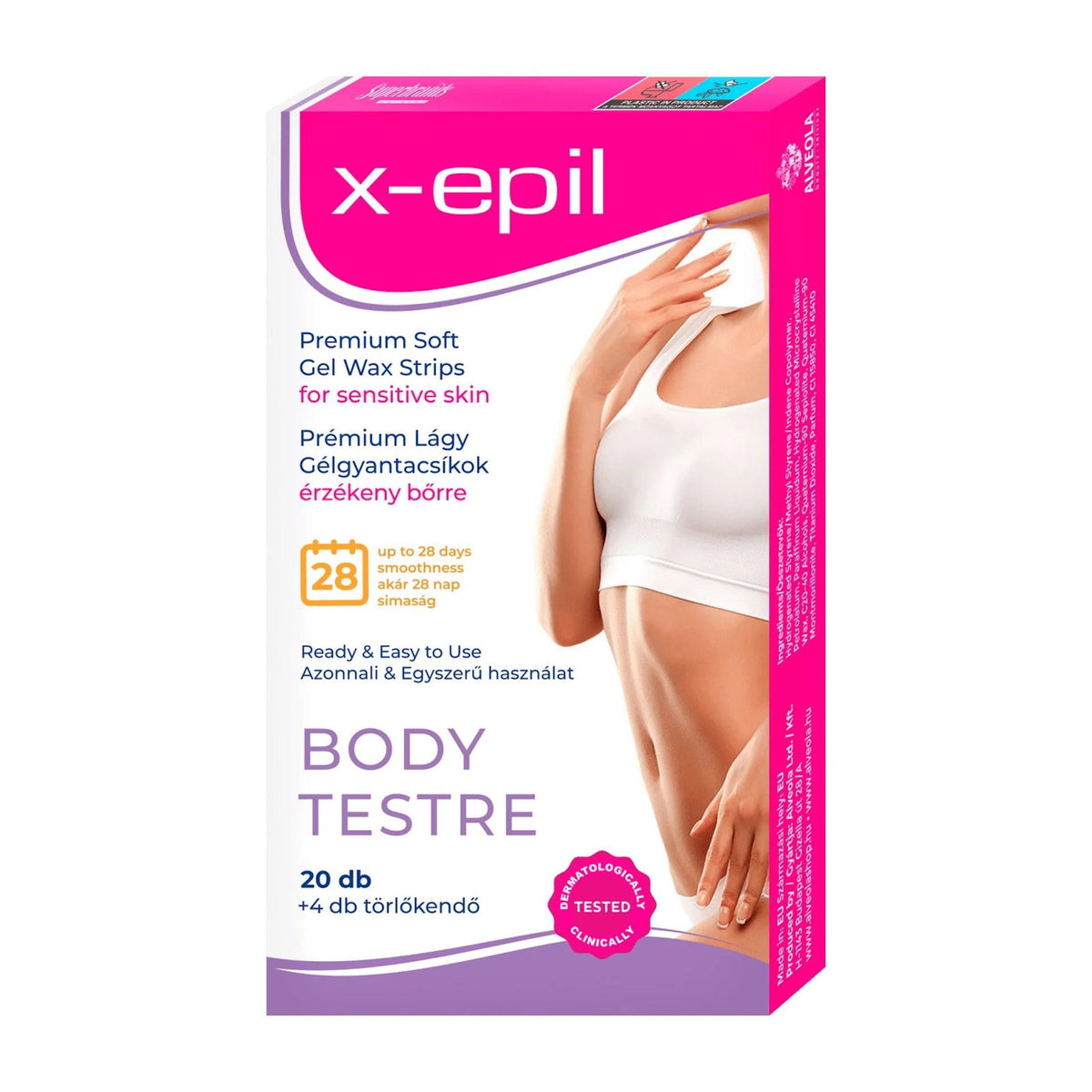 X-Epil Premium Soft benzi depilatoare, 20 buc